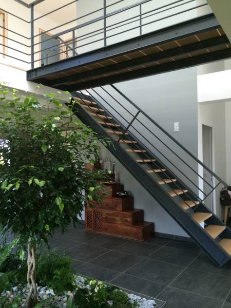 escalier et passerelle